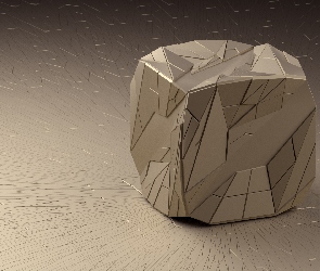 Sześcian, 3D, Bryła