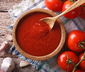 Sos pomidorowy, Miseczka, Pomidory