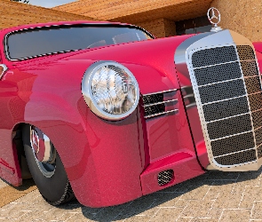 Zabytkowy, Przód, 1953, Mercedes Benz 180