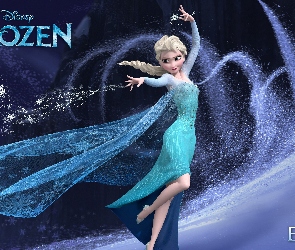 Elsa, Śnieg, Kraina lodu, Bajka, Frozen, Zima