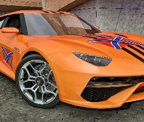 Lamborghini Asterion Concept, 2014, Pomarańczowy
