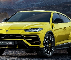 Lamborghini Urus, 2018, Żółte