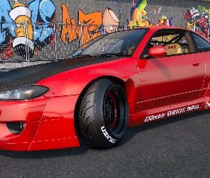 Czerwony, Nissan Silvia S15 Rocket Bunny