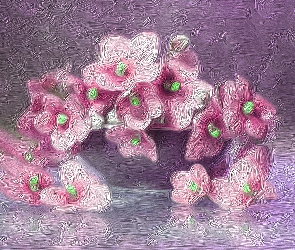 Kwiaty, Sępolia, Różowe