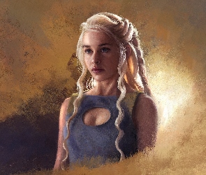 Serial, Gra o Tron, Emilia Clarke, Daenerys Targaryen, Aktorka, Game of Thrones