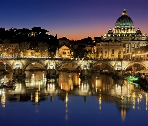 Watykan, Bazylika św. Piotra, Rzeka Tyber, Most św. Anioła