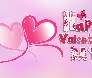 Walentynki, Grafika 2D, Napis, Serca