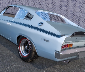 Niebieski, 1972, Chrysler Charger E49