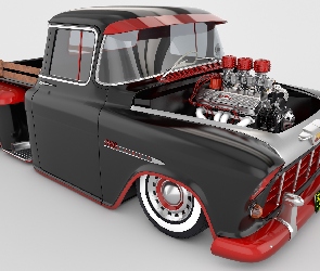 1955, Zabytkowy, Chevrolet 3100 Custom