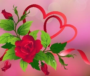 Grafika 2D, Serca, Róże