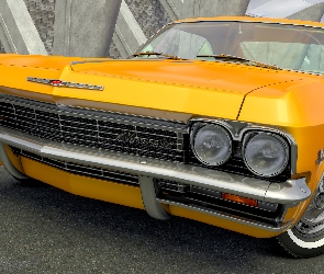 Zabytkowy, 1965, Żółty, Chevrolet Impala