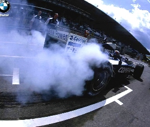Formuła 1, palenie opon, BMW Sauber
