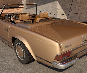 W113, 3D, Zabytkowy, 1963-1966, Mercedes Benz 230SL