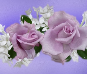 Róże, Grafika 2D