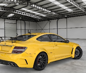Żółty, Mercedes-Benz C63 AMG Coupe