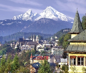 Gmina Berchtesgaden, Domy, Niemcy, Góry Alpy Salzburskie, Bawaria