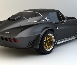 3D, Zabytkowy, Chevrolet Corvette Grand Sport, 1964