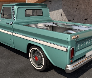 Zabytkowy, 3D, 1965, Chevrolet C10 Pickup