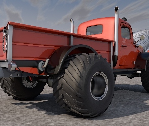 3D, Zabytkowy, Dodge Power Wagon, 1946