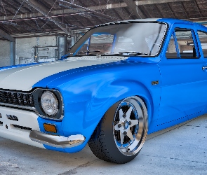 Niebieski, 1973, Ford Escort RS1600