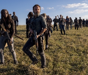 Serial, Michonne - Danai Gurira, Żywe trupy, Rick Grimes - Andrew Lincoln, The Walking Dead