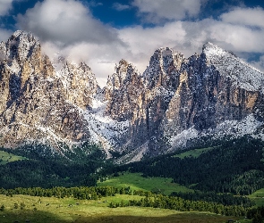 Włochy, Dolina Val Gardena, Góry Sassolungo, Dolomity