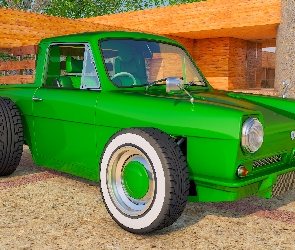 Reliant Regal Custom, 1972, Zielony