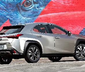 Lexus UX200, Ściana, Graffiti