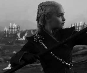 Gra o Tron, Daenerys Targaryen, Emilia Clarke, Game of Thrones, Serial