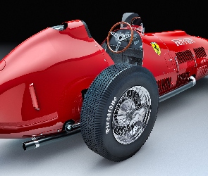 Zabytkowy, 1952, Czerwone, Ferrari 375