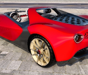 Ferrari Pininfarina Sergio Concept, 2013, Czerwone