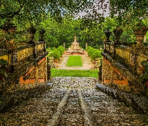 Murek, Ogród, Park, Stany Zjednoczone, Miami, Vizcaya Museum and Gardens, Stan Floryda, Schody