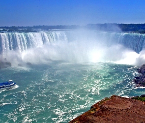 Wodospad, Woda, Wycieczki, Wzburzona, Niagara