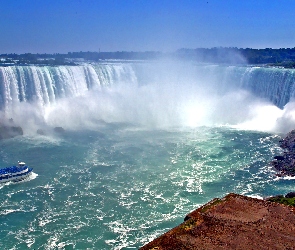 Niagara, Woda, Wzburzona, Wycieczki, Wodospad