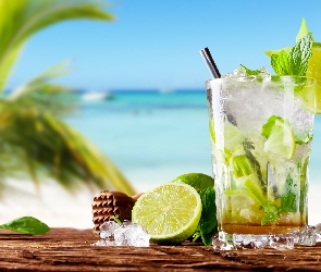 Drinki, Lód, Limonki, Mojito