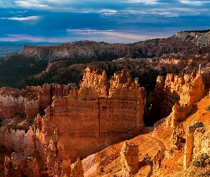 Park Narodowy Bryce Canyon, Skały, Stany Zjednoczone, Kanion, Stan Utah