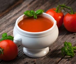 Zupa pomidorowa, Bazylia, Pomidory