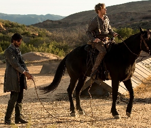 Koń, Westworld, Ben Barnes, Bohaterowie, Serial, Aktor, Aktor, William, Jimmi Simpson, Logan