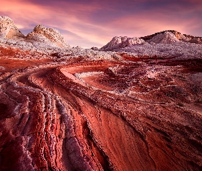 Formacje, Skały, Stany Zjednoczone, Vermilion Cliffs National Monument, Pomnik narodowy, Arizona, White Pocket