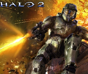 robot, broń, Halo