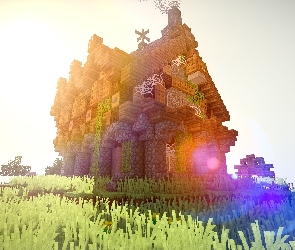 Minecraft, Domek, Gra