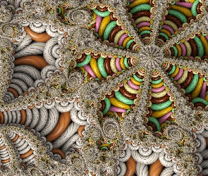 Wzory, Rozety, Mandelbulb, Fraktal