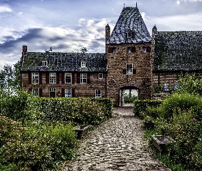 Zamek Doorwerth, Holandia, Miasto Arnhem, Ogród