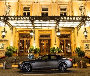 Budynek, Monako, Monte Carlo Casino, Kasyno, Maserati Ghibli S Q4