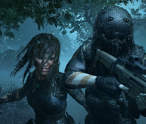 Żołnierz, Lara Croft, Gra, Shadow of the Tomb Raider