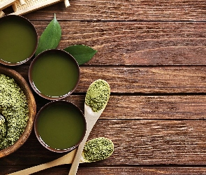 Matcha, Herbata, Sproszkowana, Zielona