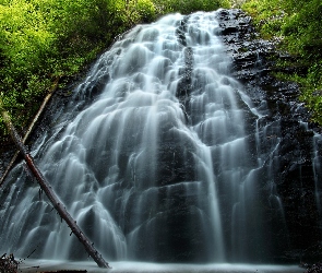 Stan Wirginia, Stany Zjednoczone, Wodospad Crabtree Falls