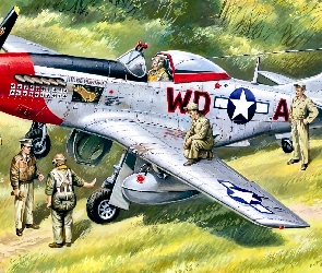 Reprodukcja obrazu, North American P-51 Mustang, Samolot, Myśliwiec