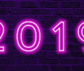 Nowy Rok, 2019 Neon