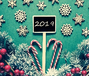 2019, Tabliczka, Nowy Rok